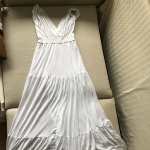DVF white maxi summer dress